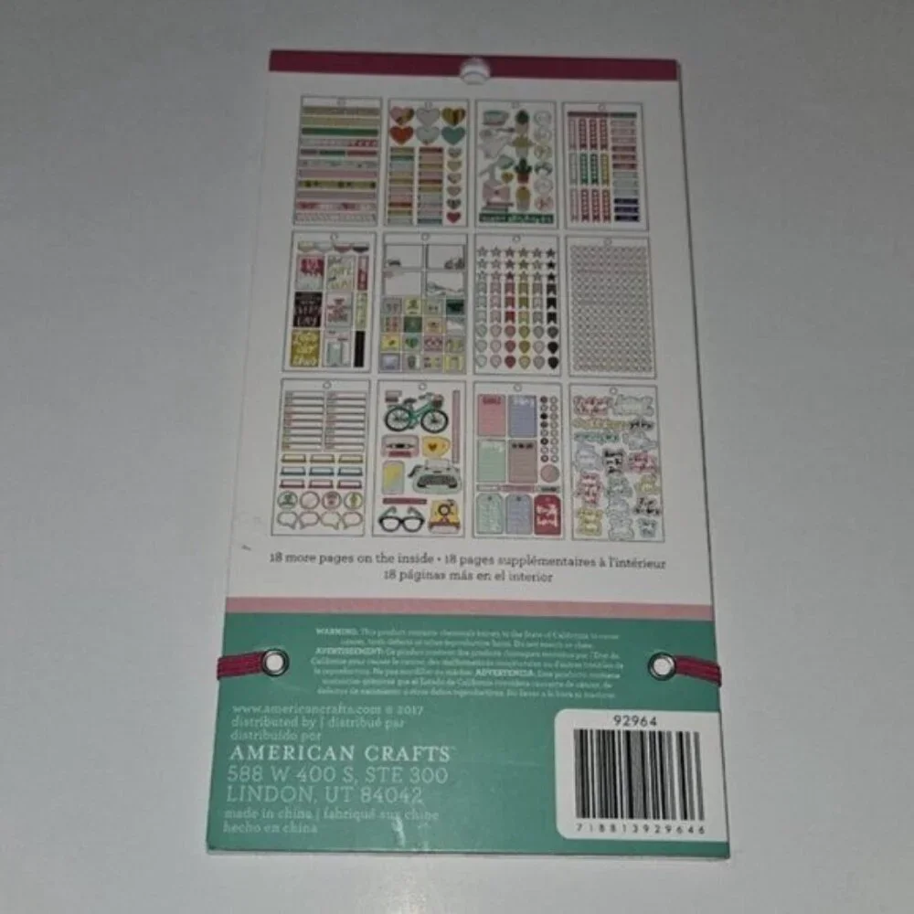 CALENDARING American Craft Stickers ~ Includes 15 Complete Never Used Sheets